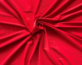 1 Meter Length Of Shiny Nylon Lycra Stretch Material Fabric In All Katz Colours 
