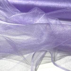 Lilac sparkle tulle glitter fabric shimmer/ tulle glitter for dresses/ mesh glitter fabric/ costume fabric/ wholesale