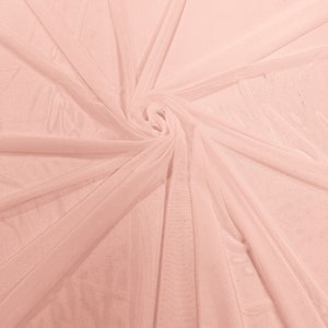 Rosa em pó 58/60 &quot;de largura, sólido, elástico, tecido de malha elétrica, elastano/transparente transparente/vendido por jarda. Novas cores