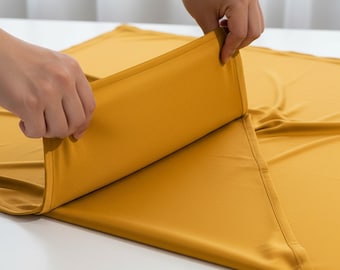 Mango Yellow Nylon Spandex Fabric, 58" Wide with 4-Way Stretch for Swimwear & Costumes
