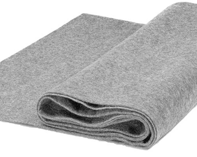 Acrylic Craft Felt Fabric by The Yard 72" Wide - Heather Silver