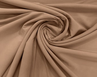 Taupe 5ITY 2 Way Stretch Spandex Knit Fabric| 58" Wide| Nightgown| sewing project