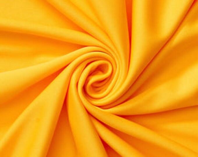 Sunflower Polyester Knit Interlock Mechanical Stretch Fabric 58"/60"/Draping Tent Fabric. Sold By The Yard.