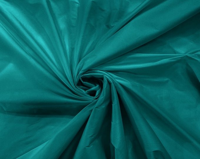 Teal 100% Polyester Imitation Silk Taffeta Fabric 55" Wide/Costume/Dress/Cosplay/Wedding.