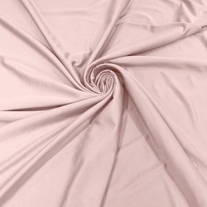 Ice Pink Shiny Milliskin Nylon Spandex Fabric 4 Way Stretch 58&quot; Wide Sold by The Yard