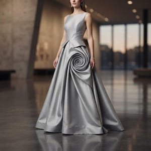 Kunstseidenstoff, silberner Polyester-Dupioni, 140 cm breit, Meterware