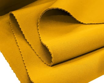 Sunflower Yellow 58/60" Wide 90% Polyester / 10 percent Spandex Neoprene Scuba Fabric Sold By The Yard.