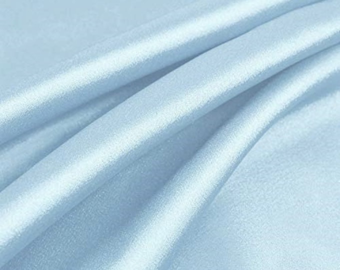 Light  Light Weight Charmeuse Satin Fabric for Wedding Dress 60" inches wide sold by The Yard.