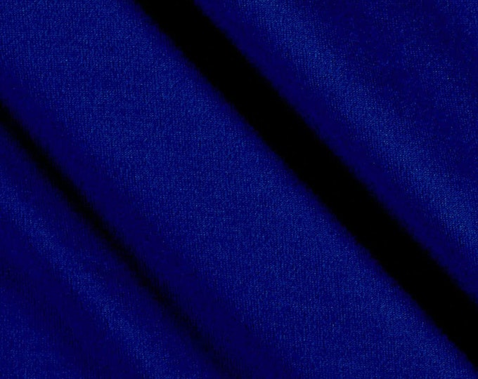 Royal Blue 59/60" Wide 100% Polyester Wrinkle Free Stretch Double Knit Scuba Fabric Sold By The Yard.