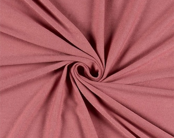 Dusty Rose Shiny Milliskin Nylon Spandex Fabric 4 Way Stretch 58" Wide Sold by The Yard