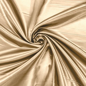 Sand Green Heavy Shiny Bridal Satin Fabric for Wedding Dress, 60&quot; inches wide sold by The Yard. New Colors