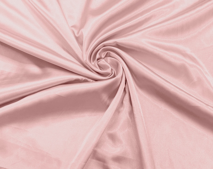 Blush Pink Light Weight Silky Stretch Charmeuse Satin Fabric/60" Wide/Cosplay.