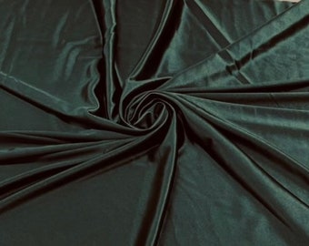 Dark Hunter Deluxe Shiny Polyester Spandex Fabric Stretch 58" Wide Sold by The Yard.