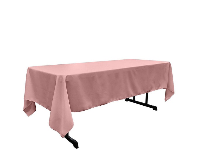 Lam Rose - Rectangular Polyester Poplin Tablecloth / Party supply.