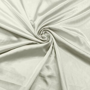 Ivory Light Weight Silky Stretch Charmeuse Satin Fabric/60&quot; Wide/Cosplay.