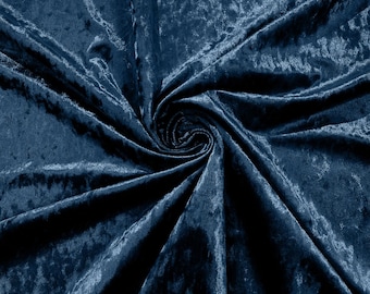 Steel Blue Crushed Velvet Fabric/58 Inches Wide/Cosplays.