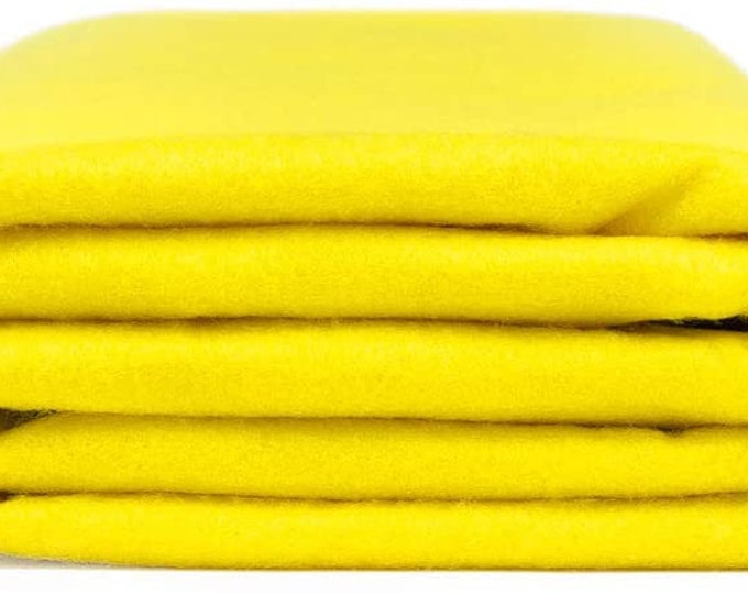Acrylic Craft Felt Fabric by The Yard 72" Wide - Neon Yellow