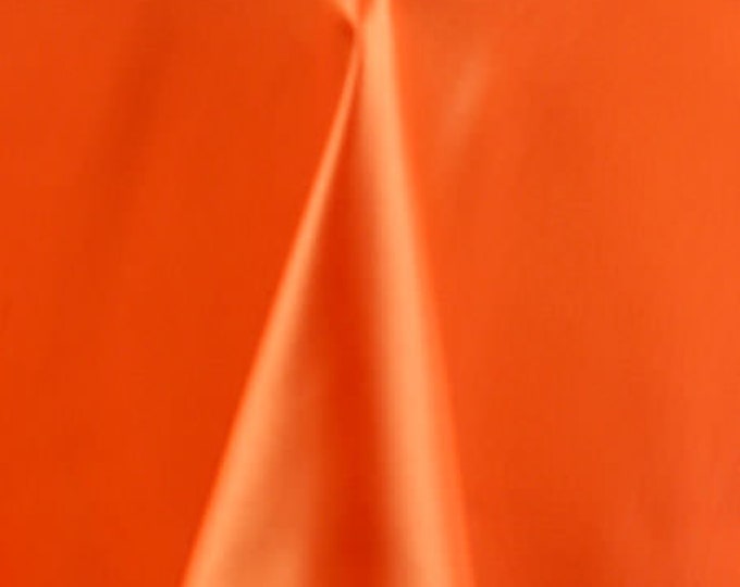 Orange Matte Satin (Peau de Soie) Duchess Fabric Bridesmaid Dress 58"-60" Wide Sold By The Yard.