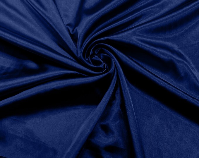 Royal Blue Light Weight Silky Stretch Charmeuse Satin Fabric/60" Wide/Cosplay.