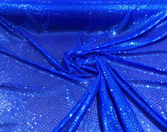 New Creations Fabric & Foam Inc, 44/45" Wide Faux Confetti Sequin Knit Shiny Dot Fabric By The Yard