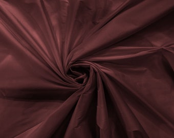 Wine 100% Polyester Imitation Silk Taffeta Fabric 55" Wide/Costume/Dress/Cosplay/Wedding.