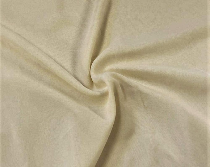 Champagne 58/60" Wide 100% Polyester Soft Light Weight, Sheer, See Through Chiffon Fabric Sold By The Yard.