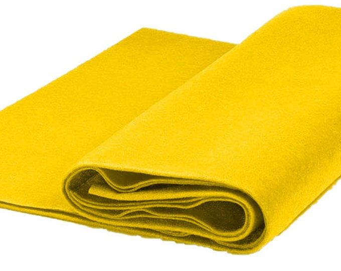 Acrylic Craft Felt Fabric by The Yard 72" Wide - Yellow