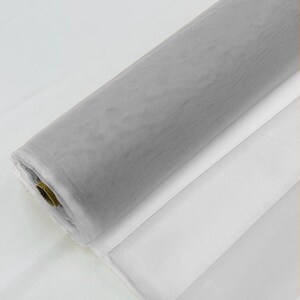Claudy Gray - Bridal Mesh Tulle Netting Fabric / Sheer Mesh /58&quot; Wide / Sold by the Yard