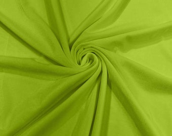 Lime Stretch Velvet Fabric 58" Wide| Apparel Costumes, Sold By The Yard