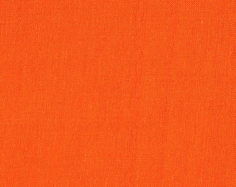 Orange 58-59" Wide Premium Light Weight Poly Cotton Blend Broadcloth Fabric Sold By The Yard.