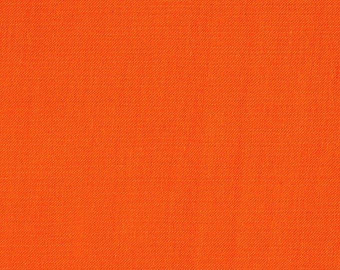 Orange 58-59" Wide Premium Light Weight Poly Cotton Blend Broadcloth Fabric Sold By The Yard.