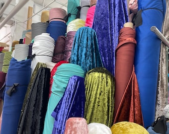 Stretch Crushed Velvet Fabric/58 Inches Wide/Cosplays.