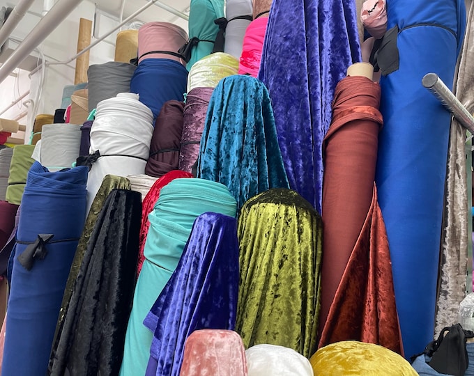 Stretch Crushed Velvet Fabric/58 Inches Wide/Cosplays.