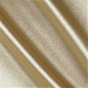 Champagne Heavy Shiny Bridal Satin Fabric for Wedding Dress, 60&quot; inches wide sold by The Yard.