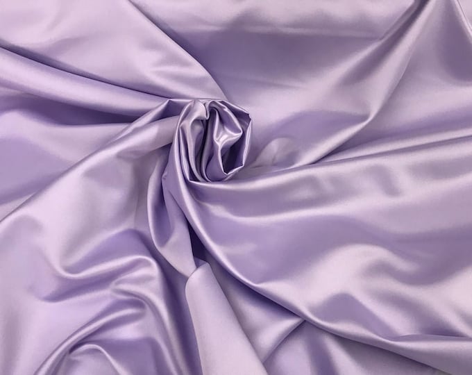 Lavender Matte Satin (Peau de Soie) Duchess Fabric Bridesmaid Dress 58"-60" Wide Sold By The Yard.