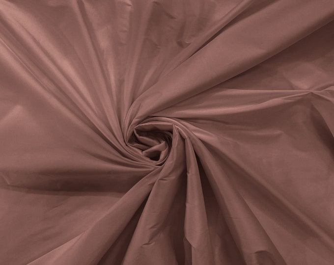 Mauve 100% Polyester Imitation Silk Taffeta Fabric 55" Wide/Costume/Dress/Cosplay/Wedding.