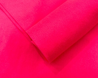 Hot Pink Acrylic Craft Felt Fabric by The Yard 72" Wide.