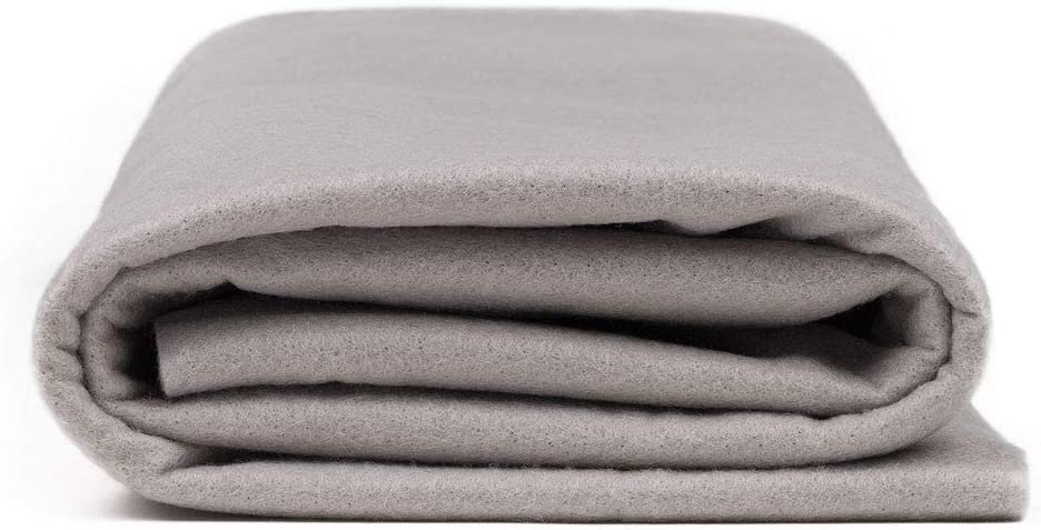 Acrylic Craft Felt Fabric by The Yard 72 Wide - Silver