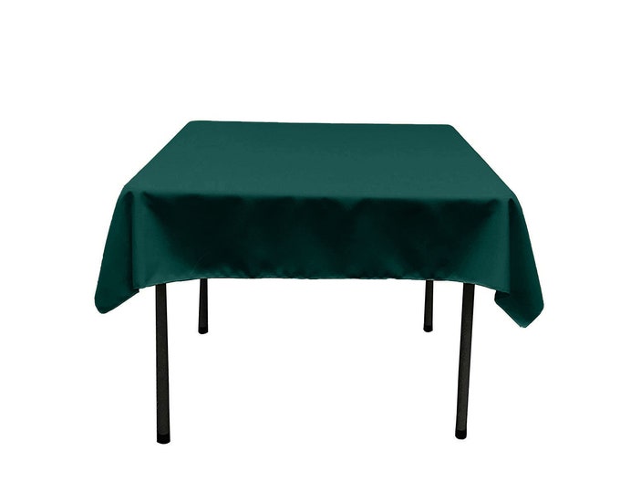 Peacock Square Polyester Poplin Table Overlay - Diamond. Choose Size Below