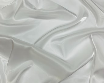 White Wet Liquid Sheer Chiffon Fabric/58" Wide.