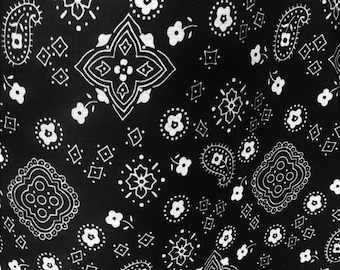 New Creations Fabric & Foam Inc, 60" Wide Bandanna Poly Cotton Print Fabric By The Yard