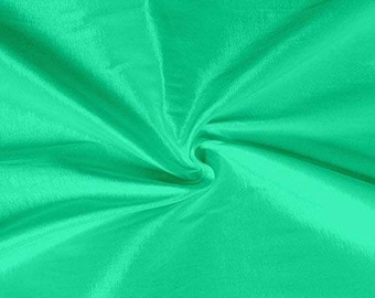 Mint Green 58" Wide Medium Weight Stretch Two Tone Taffeta Fabric, Sold By The Yard.