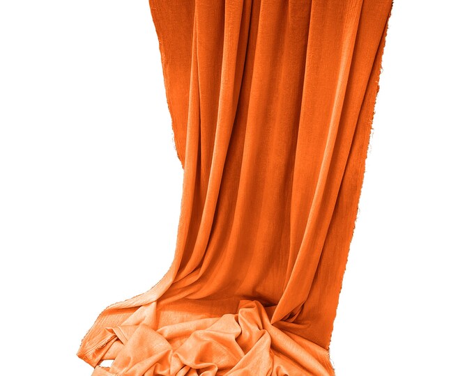 Orange - Cotton Gauze Sheer Table Runner for Wedding, Decorations for Birthday Parties, Banquets, Engagements.