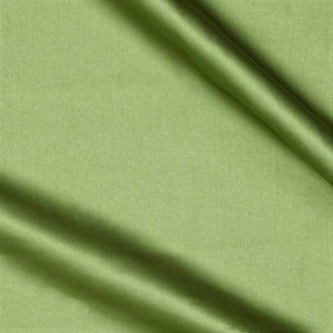 Sage Green Heavy Shiny Bridal Satin Fabric for Wedding Dress, 60" inches wide sold by The Yard.