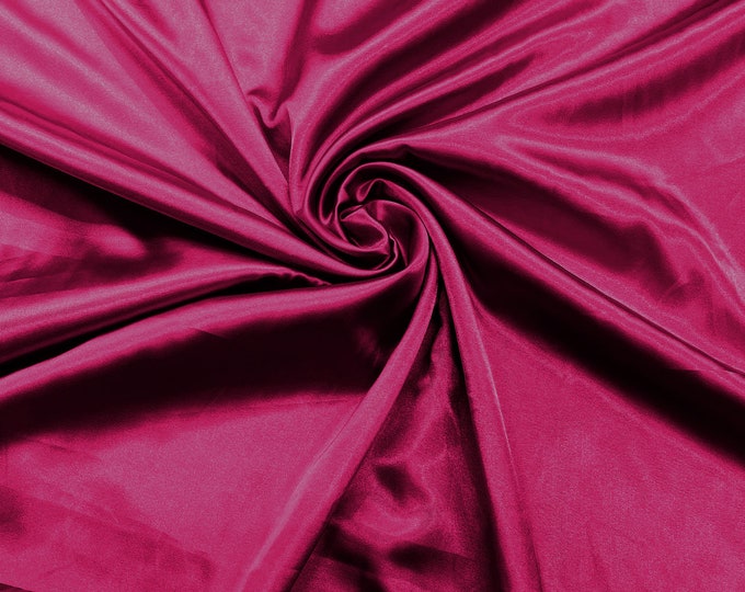 Magenta Light Weight Silky Stretch Charmeuse Satin Fabric/60" Wide/Cosplay.