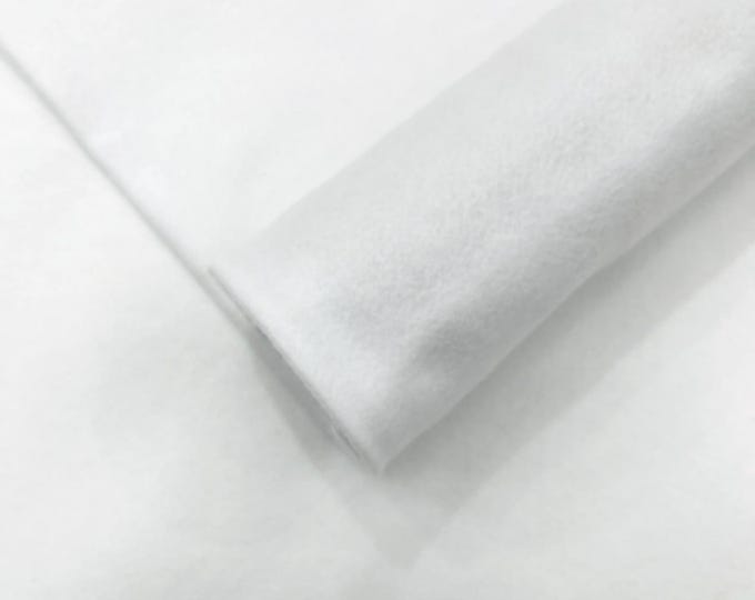White Acrylic Craft Felt Fabric by The Yard 72" Wide.