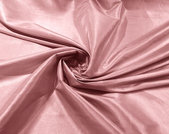 Solid Taffeta Fabric/ Taffeta Fabric By the Yard/ Apparel, Costume, Dress, Cosplay, Wedding. Blush Pink