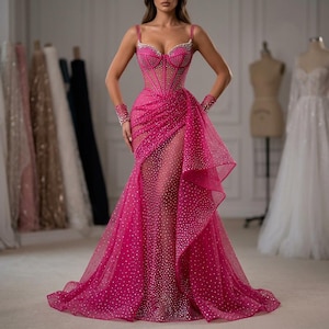slim fit dress slacks Hot Pink Off the Shoulder Sequin Lace Long Mermaid Prom Dress VK23100403 –  Vickidress