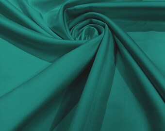 Jade - Matte L'Amour Satin (Peau de Soie) Duchess Fabric Bridesmaid Dress 58"-60" Wide/Costume/wedding.