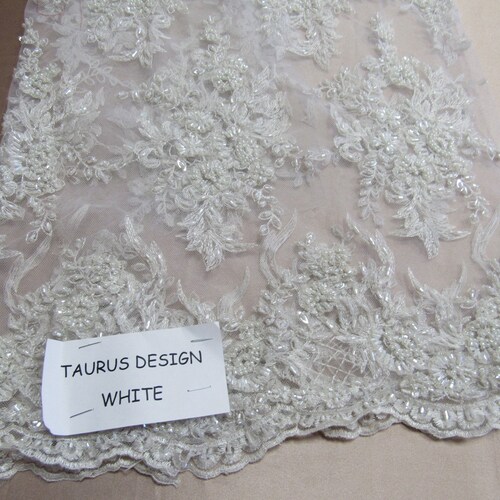 Fuchsia French Beaded Design Embroider On A Mesh-Prom-nightgown-sold By Yard.